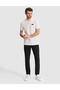 White Slim Fit Knitted Textured Buttoned Polo Collar T-Shirt 50309959-Vr013 - 4