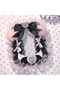black Handmade 3 Inch PVC Photocard Holder Pink Black Leopard Lace Bow Plush KPOP Polaroid Anime Pho - 2