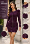 Long Sleeve Ribbed Dress - 4