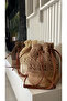 Handmade Cream Color Wicker Bag Shoulder Bag (37X32Cm) - 5