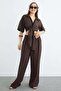 Striped Jacquard Tie Crop Shirt - 6