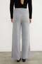 Palazzo Knitwear Trousers with Elastic Waist - 7