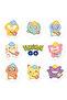 500PCS 500pcs/Roll Cute Pokemon Pikachu Cartoon Anime Sealing Stickers Decoration DIY PVC Laptop Dec - 3