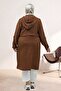 53006 Large Size Cap with Snap Button Detail - Brown - 5