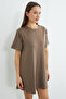Basic Çimalı Mini Length Modal Dress - 7