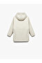 Long Sleeve Hooded Raincoat with Flap Pockets and Zipper Closure - 4