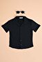 Jacquard Buttoned Boys' Shirt - 5