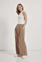 Tensel Elastic Waist Buttoned Premium Palazzo Trousers - 3