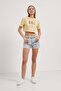 Armalife 4005 ice cream bead embroidered double collar crop women's t-shirt - 3