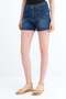 Buttoned Denim Shorts Ş1079 - 2