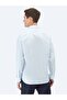 Light Blue Plain Regular Fit Long Woven Classic 100% Cotton Shirt - 6