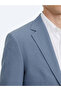 Blue Striped Modern Fit Suit - 3