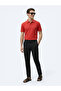 Black Plain Woven Slim Fit Casual Cotton Blended Trousers - 2