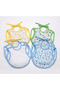Baby Boy Drool Bib with Sleeves, 6-Piece Scarf Set Waterproof - 5