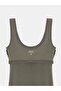 91733 Bra-Free Midi Dress-Khaki - 8