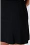 Siyah Jakar Detaylı Mini Rayon Etek - 5