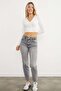 Polo Neck Zippered Crop Bodysuit - 4