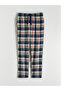 Navy Blue Standard Fit Men's Pajama Set - 8