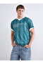 Rmz Gi̇yi̇m Farkiyla Devrik Roba Yaka Ba Printed Men's T-Shirt - 4