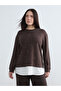 Two Mt Shop Quality Soulife Brown Oval Collar Stone Women's Sweatshirt