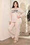 Plus Size in My Heart Printed Pajama Set