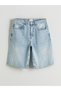 Trendlucky Comfortable Fit Men's Jean Shorts with Difference in Color - 5