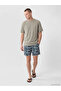 Nevavm Short Length Patterned Men's Swim Shorts with Difference - 2