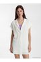Two Mt Shop Quality Shirt Collar Muslin Women's Beach Dress