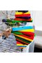 Rainbow Color Wood Blocks Bird Chew Toy With Hanging Chain Cage Parrot Toys Pecking Pet Bird Toy For - 5