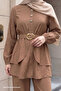 Stoned Buttoned Camel Double Suit - 4
