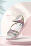 Girl's Stoned Orthopedic Sandals – Glittery Special Occasion and Summer Evening Dress Model Sandals