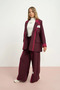 9-15 Years Old Moonlight Mist Girl's 3-Piece Set-Burgundy - 2