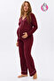 Bamboo Maternity and Maternity Dressing Gown Nightgown Ribbed Suit Long Sleeve Buttoned
