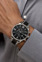 Black Steel Cord Men's Wristwatch Agr514 - 3