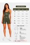 Body-Hugging Women's Sports Shorts Jumpsuit / Sports Jumpsuit with Gathering Straps - 4