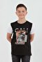 100% Cotton Palm Printed Boy's T-Shirt - 2