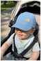 Baby Summer Hat - Soft Jean Baby Cap with Cat Emblem (0-18 Months) (Size 43-46 cm) - 5