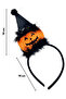 Halloween Girl's Crown with Orange Hat and Pumpkin Figure - 2