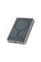 10000mAh Magnetic Wireless Power Bank, 15W Wireless Charging, 20W USB-C Fast Charging, Aluminium & Glass Portable Charger with Foldable Stand