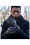 Men's Faux Leather Gloves with Fur Inside