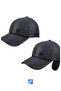 70% Acrylic, 30% Cotton, Soft Fleece Lined, Ear Flap, Waterproof Hat (Reflective) - 5