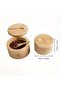 Salt Seasoning Jars Pepper Jar Bamboo Condiment Box Bowl Storage Pot Set Wood Sugar Container Hol... - 2