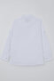 Boy's Shirt with Pocket, Contrast Stripe Detail, Buttoned, 4-8 Years, White - 4