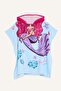 Printed Cotton Poncho Towel for Girls X3420A622Sm - 4