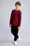 Boy's Straight Fit Straight Leg Black Jean Trousers with Pockets C3682A824Au - 3