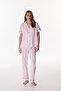Pink Happy Mood Cotton Shirt and Pants Pajama Set