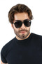 Men's uv400 black pilot retro sunglasses wp25-23 c2 e - 4