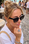 Women's uv400 black silver accessory oversized sunglasses 23016 c2 silver accessory - 2