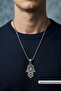 Fatma Ana Hand Handcrafted Stainless Steel Chain Men's Necklace - 2