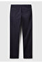 Men's Navy Blue Slim Fit Chino Trousers - 2